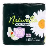 Naturella Nocturna 8 Toallas Extra Largas